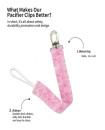 Set of 2 Baby Pacifier Clips 0-2 Years Anti-Fall ,Baby Pacifier Metal Clip
